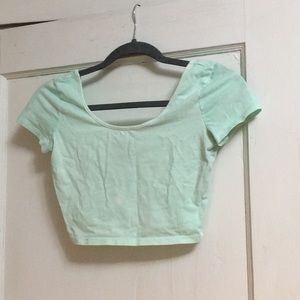 Mint crop top